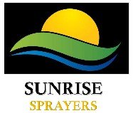 Sunrise Sprayers logo.